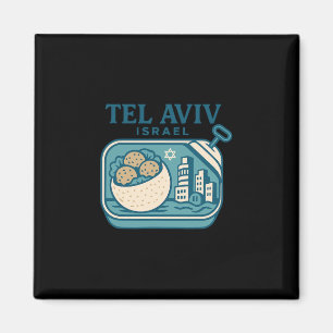 Aimant Tel Aviv Israël Souvenir Nourriture Israélienne Et