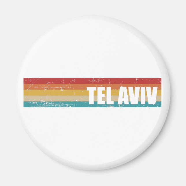 Aimant Tel Aviv vintage (Devant)