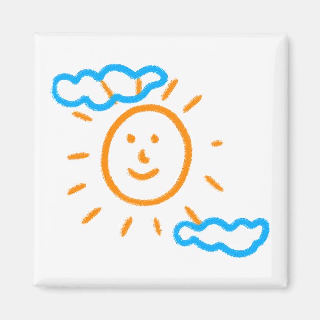 Aimant Télécharger des enfants Dessiner Transformer des e (Devant)