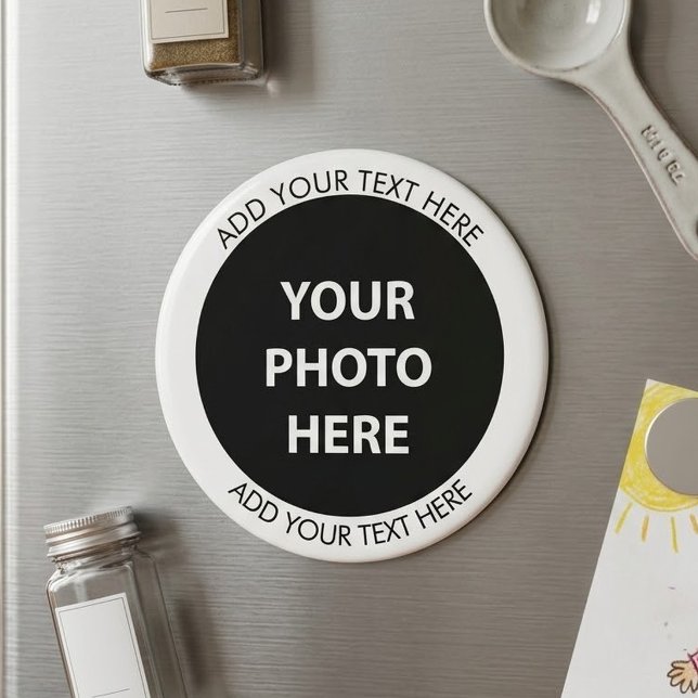 Aimant Télécharger l'image et la photo & Ajouter du texte (Créateur téléchargé)