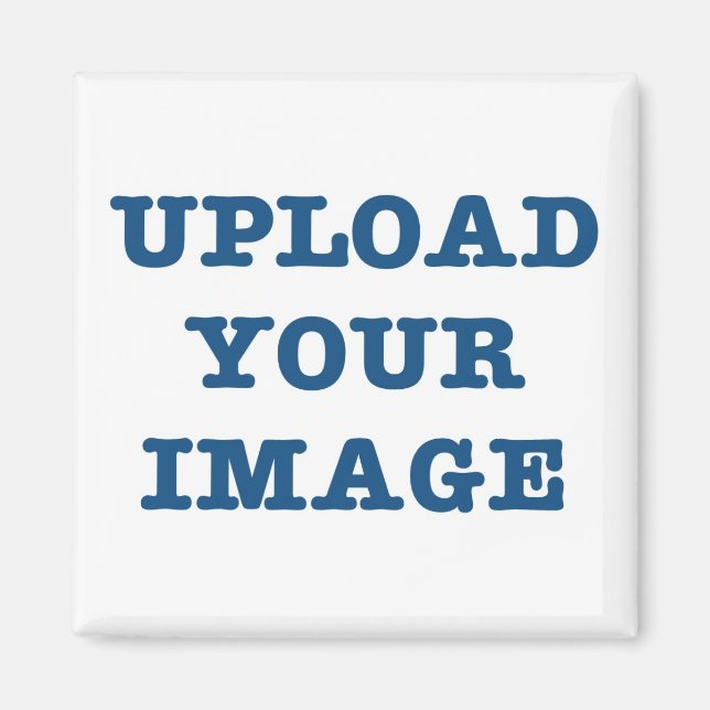 Aimant Téléchargez votre photo ici - (Devant)