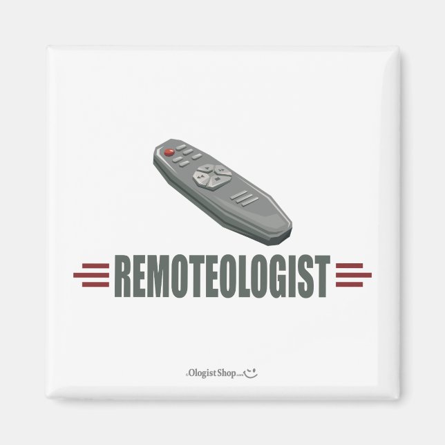 Aimant Télécommande télévisée humoristique (Devant)