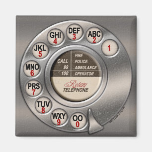 Aimant Téléphone rotatoire vintage