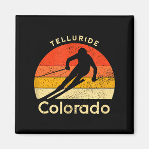 Aimant Télévision ski vintage telluride colorado montagne