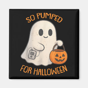 Aimant Tellement Excité Pour Halloween Mignon Boo Fantôme