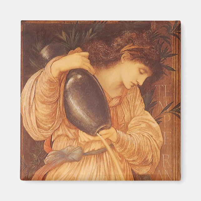 Aimant Temperantia par Sir Edward Coley Burne-Jones (Devant)