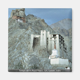 Aimant Temple au-dessus du Palais Royal, Leh, Ladakh, Ind