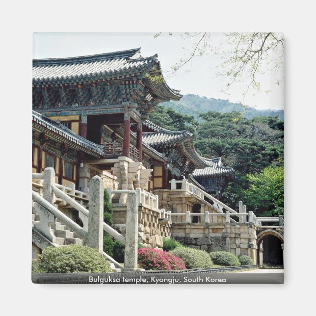 Aimant Temple de Bulguksa, Kyongju, Corée du Sud (Devant)