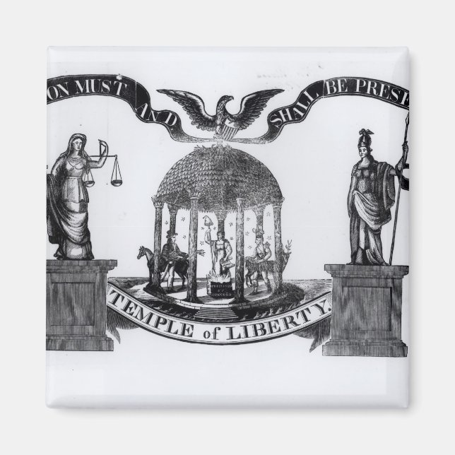 Aimant Temple de la Liberté, 1834 (Devant)