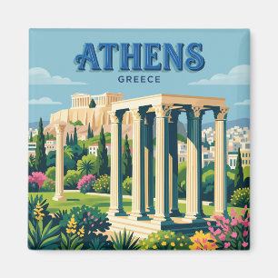 Aimant Temple de Zeus Olympien Athènes Grèce
