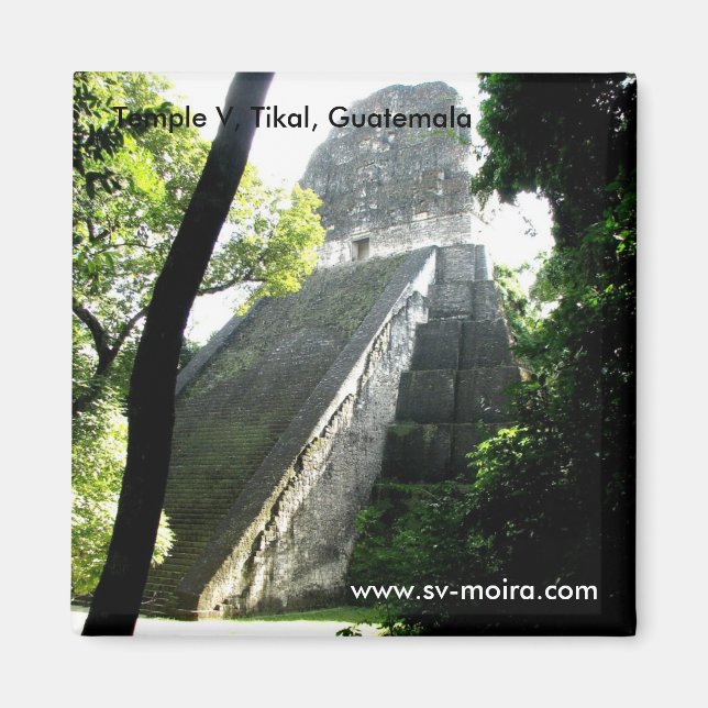 Aimant Temple V, Tikal, Guatemala (Devant)