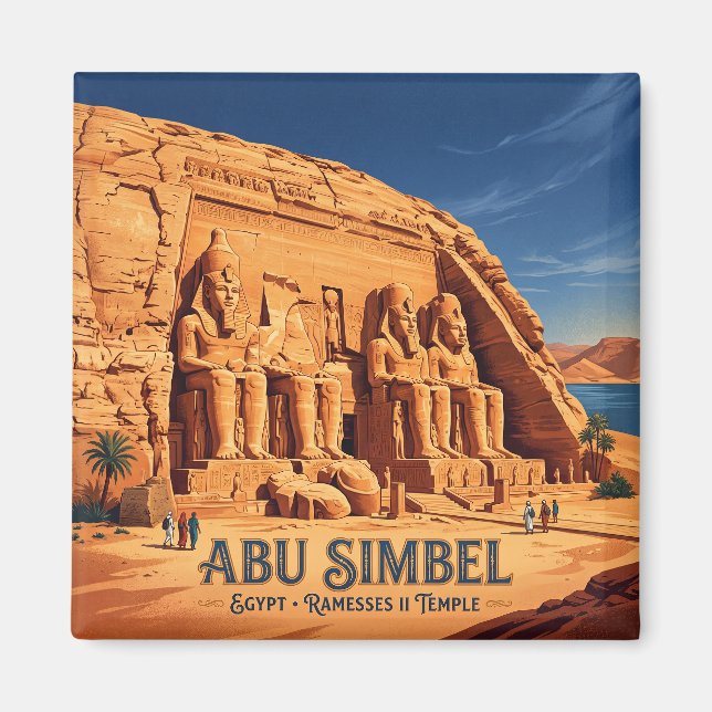 Aimant Temples d'Abou Simbel Égypte (Devant)