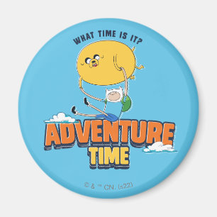 Aimant Temps d'aventure   Jake Flottant Avec Finn