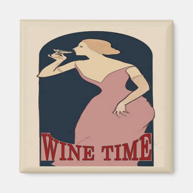 Aimant Temps de vin, (Devant)