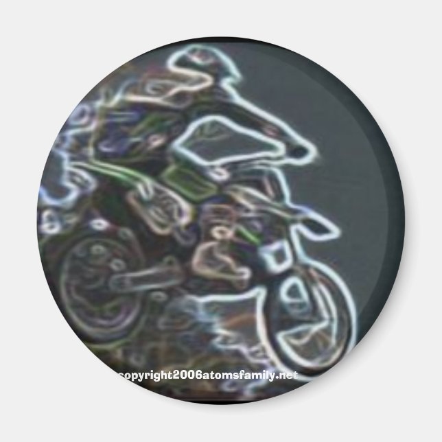 Aimant temps libre, motocross (Devant)