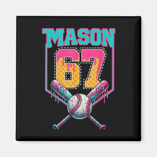 Aimant Tendance Mason 67 Mem Crème Glacée Drip Bysebyll A (Devant)