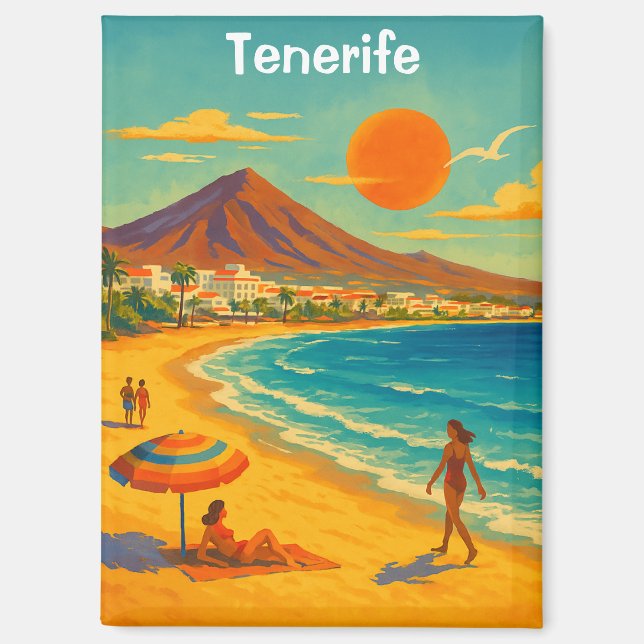 Aimant Tenerife Île des Canaries Playa de las Americas (Recto)
