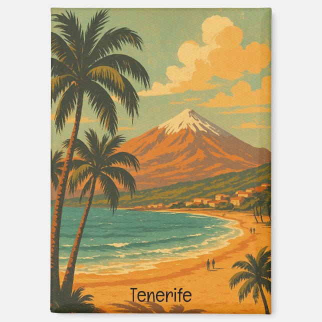 Aimant Tenerife Voyage Île des Canaries Mont Teide  (Recto)