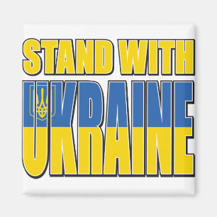 Aimant Tenez-vous avec l'Ukraine