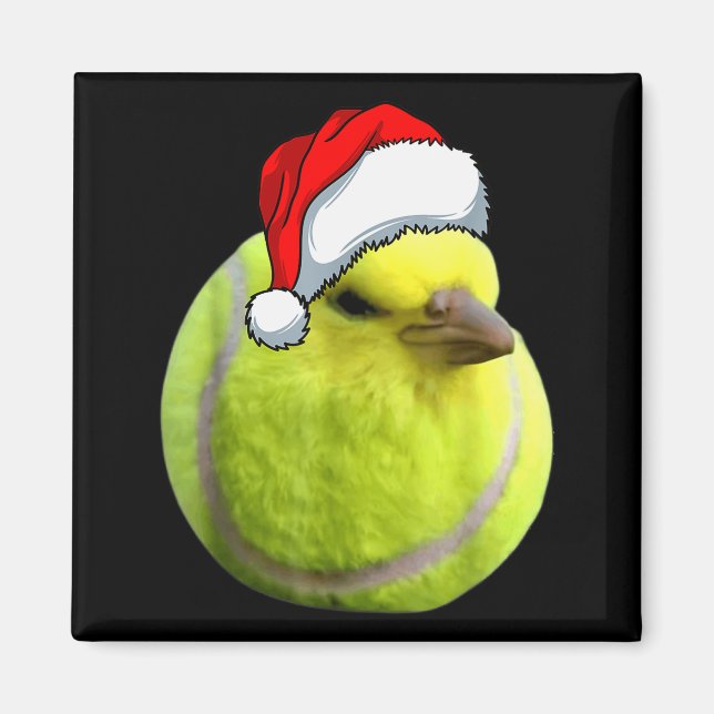 Aimant Tennis Bird Ball Meme Christmas Pajamas Funny Meme (Devant)