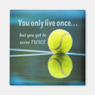 Aimant Tennis en direct une fois sept fois, Tennis Ball, 