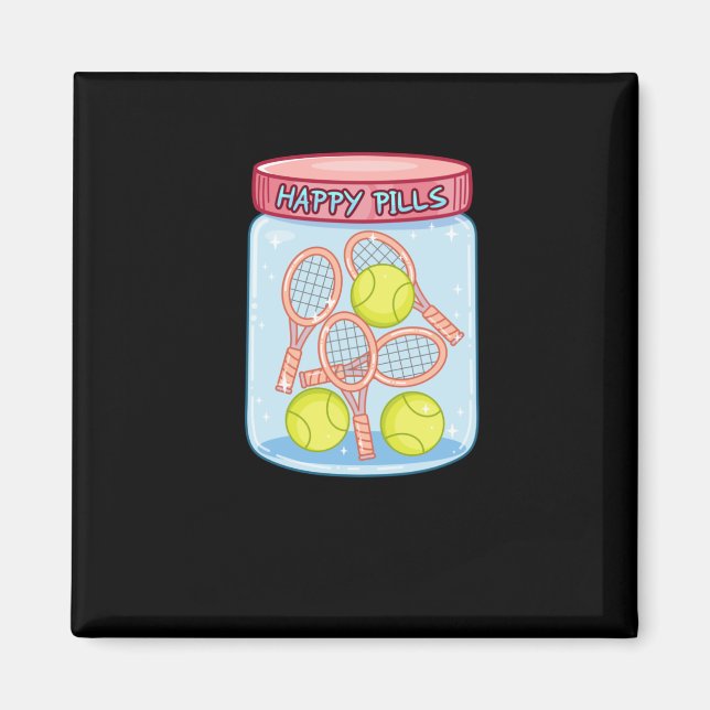 Aimant Tennis Happy Pills (Devant)