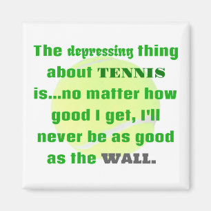 Aimant Tennis Joke Cadeau Pour Rires Tennis Ball