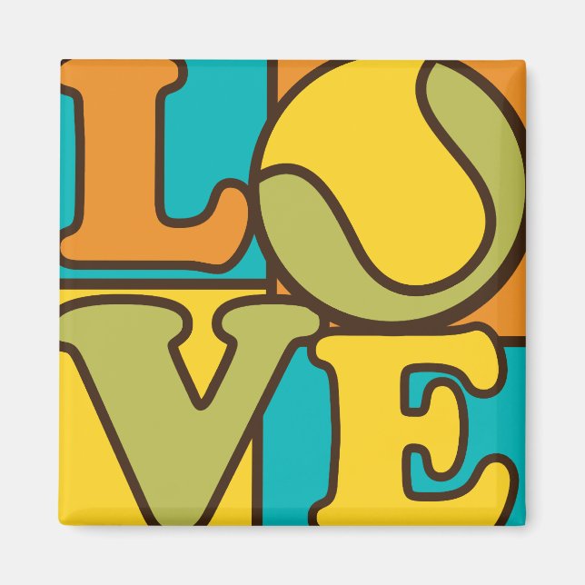 Aimant Tennis Love (Devant)