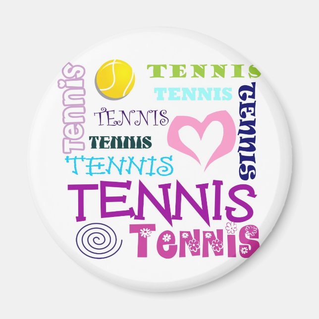 Aimant Tennis répétitif (Devant)