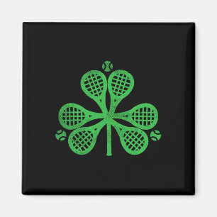 Aimant Tennis Shamrock Clover St Patricks Day Joueur Entr