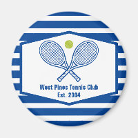 Tennis sur mesure Country Club Bleu rayé