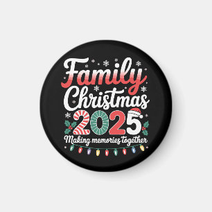 Aimant Tenue de Noël assortie pour la famille 2025 Squad