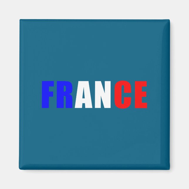 Aimant Tenue Drapeau France Dessin Maillot Français (Devant)
