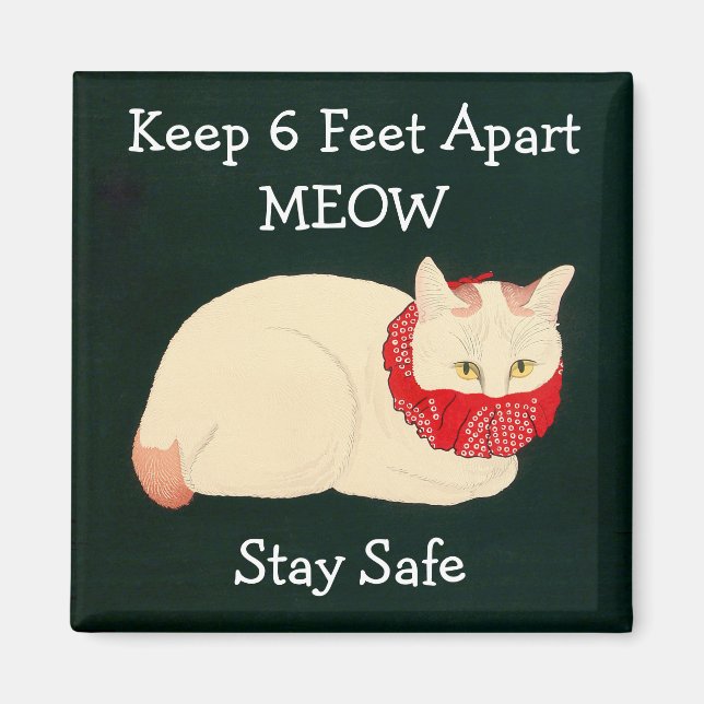 Aimant Tenue En Chat 6 Pieds Éparpillés (Devant)