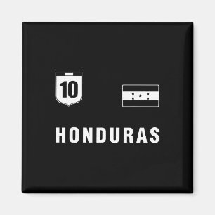 Aimant Tenue Honduras Bleu Vêtement Honduras Conception T