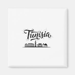 Aimant Tenues de vacances de voyage de la skyline tunisie