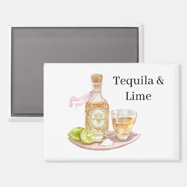 Aimant Tequila & Lime (Recto/Verso)