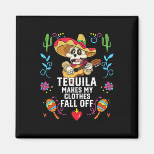 Aimant Tequila Met Mes Vêtements Tomber Du Tequil Alcooli