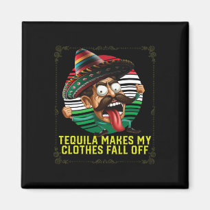 Aimant Tequila Met Mes Vêtements Tomber Du Tequil Alcooli