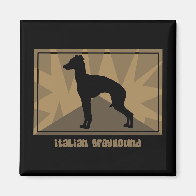 Aimant Terme italien Greyhound (Devant)