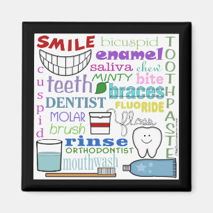 Aimant Termes dentaires Métro Art