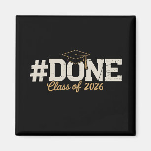Aimant Terminé Classe De 2026 Or Diplômé Graduation