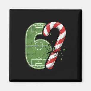 Aimant Terrain de football Candy Cane 67 fissuré drôle de