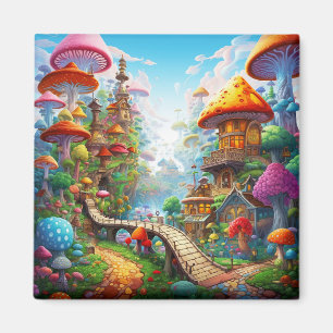 Aimant Terrain d'imaginaire coloré
