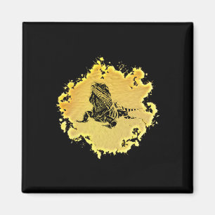 Aimant Terrarium Motif Lézard Iguane Reptile Coloré Liz