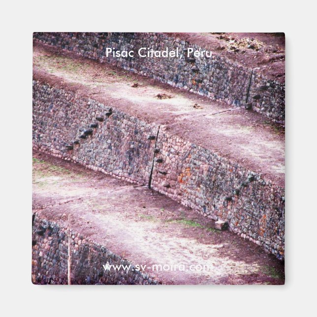 Aimant Terrasses agricoles, Citadelle de Pisac, Pérou (Devant)