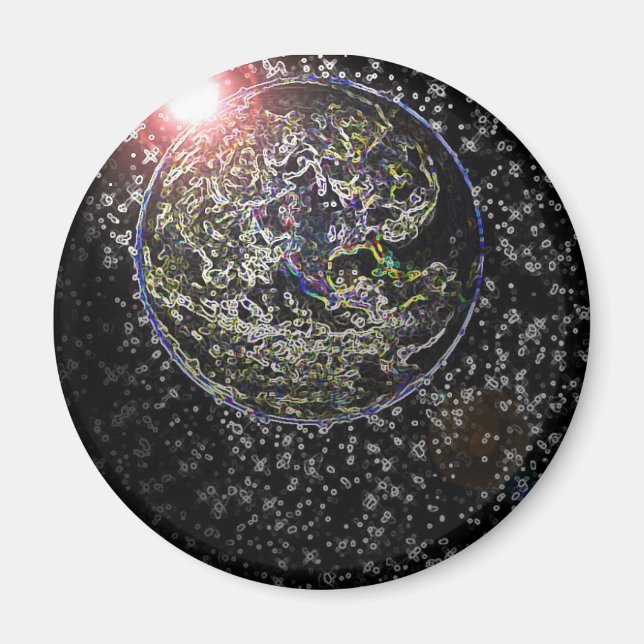 Aimant terre brillante (Devant)