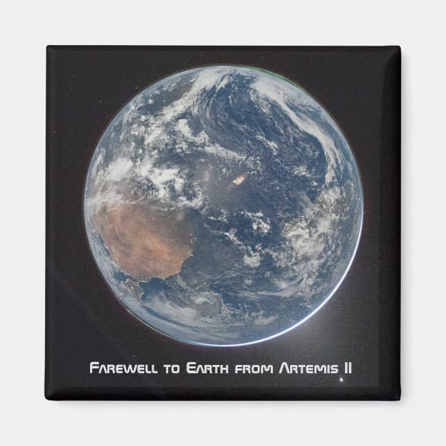 Aimant Terre depuis Artemis II (Devant)