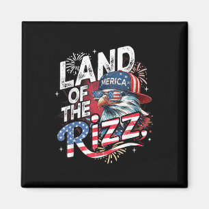 Aimant Terre Des Aigles De La Rizz Drôle 4 juillet Patrio
