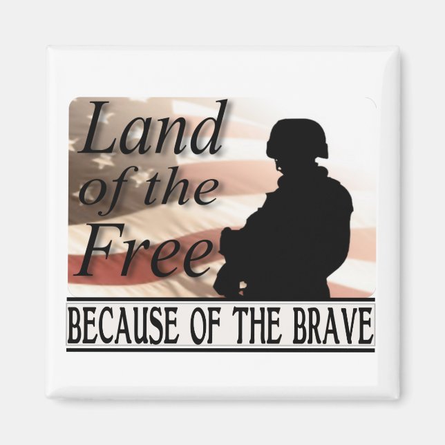 Aimant Terre des Libres à cause des Braves (Devant)